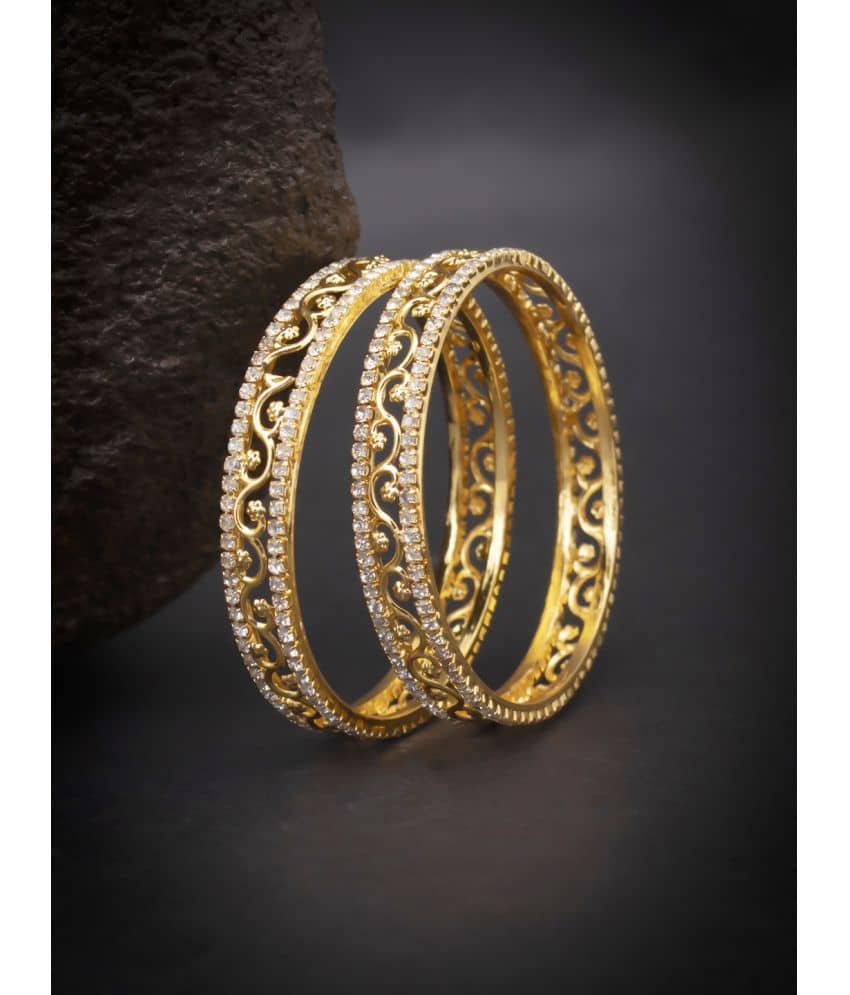 Sukkhi - Gold Bangle Set ( Pack of 1 ) - Bangles & Bracelets | Buy online on ZillyBuy