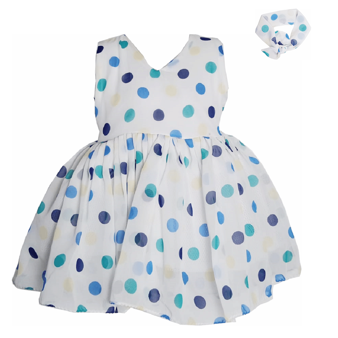     			harshvardhanmart.com Pack of 2 Baby Girls Georgette Frock ( Blue )