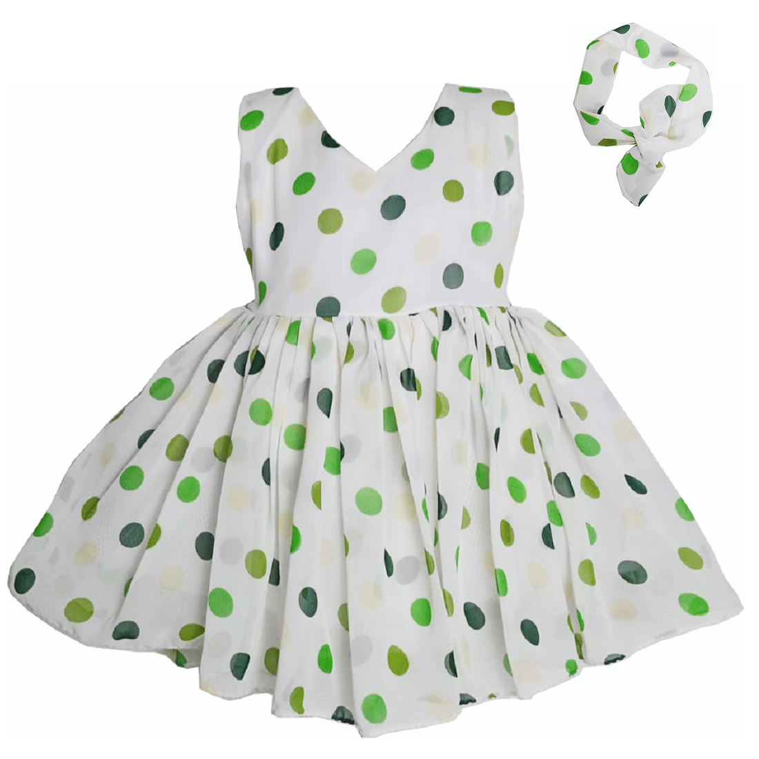     			harshvardhanmart.com Pack of 2 Baby Girls Georgette Frock ( Green )
