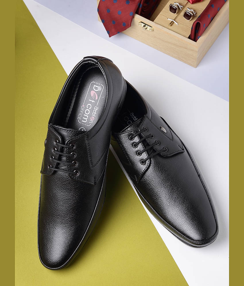 Action - Black Men's Derby Formal Shoes