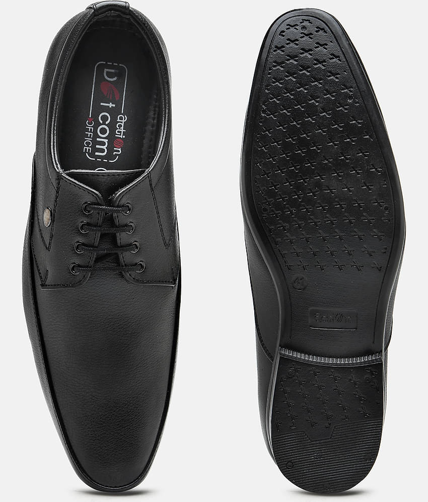 Action - Black Men's Derby Formal Shoes