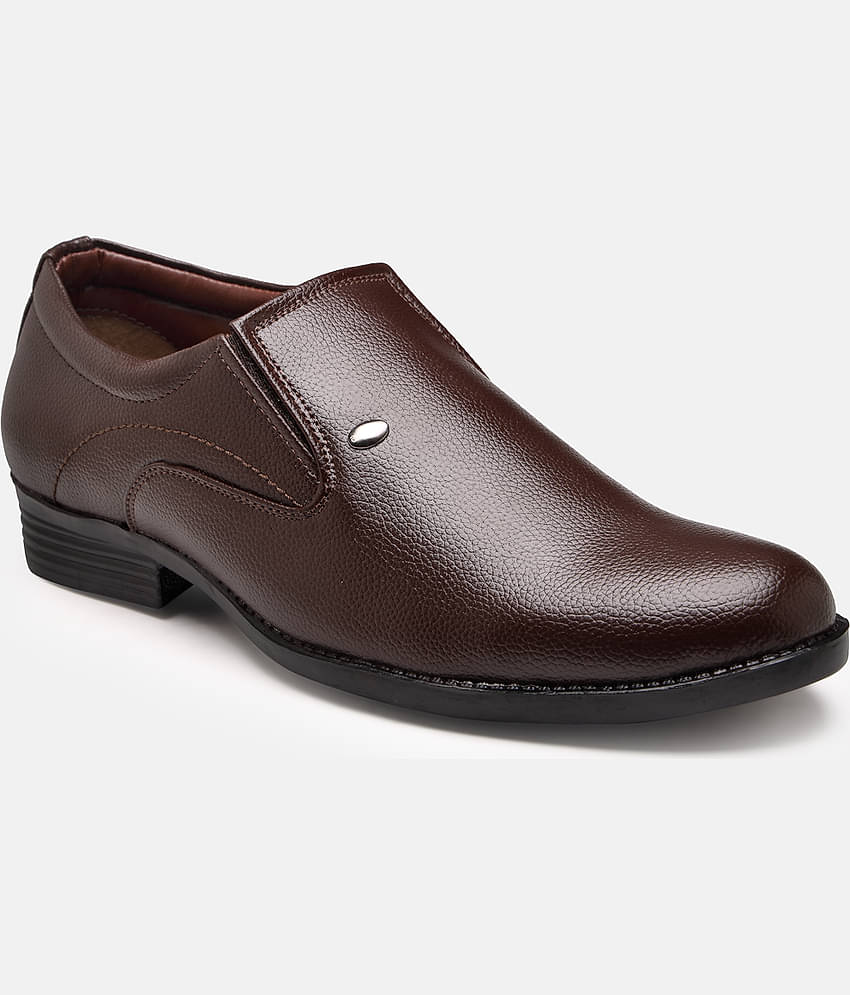 Action - Brown Men's Derby Formal Shoes
