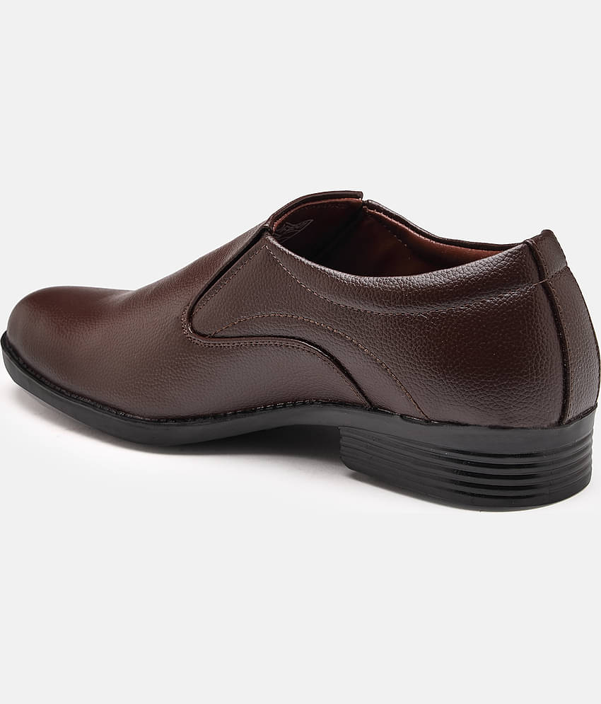 Action - Brown Men's Derby Formal Shoes