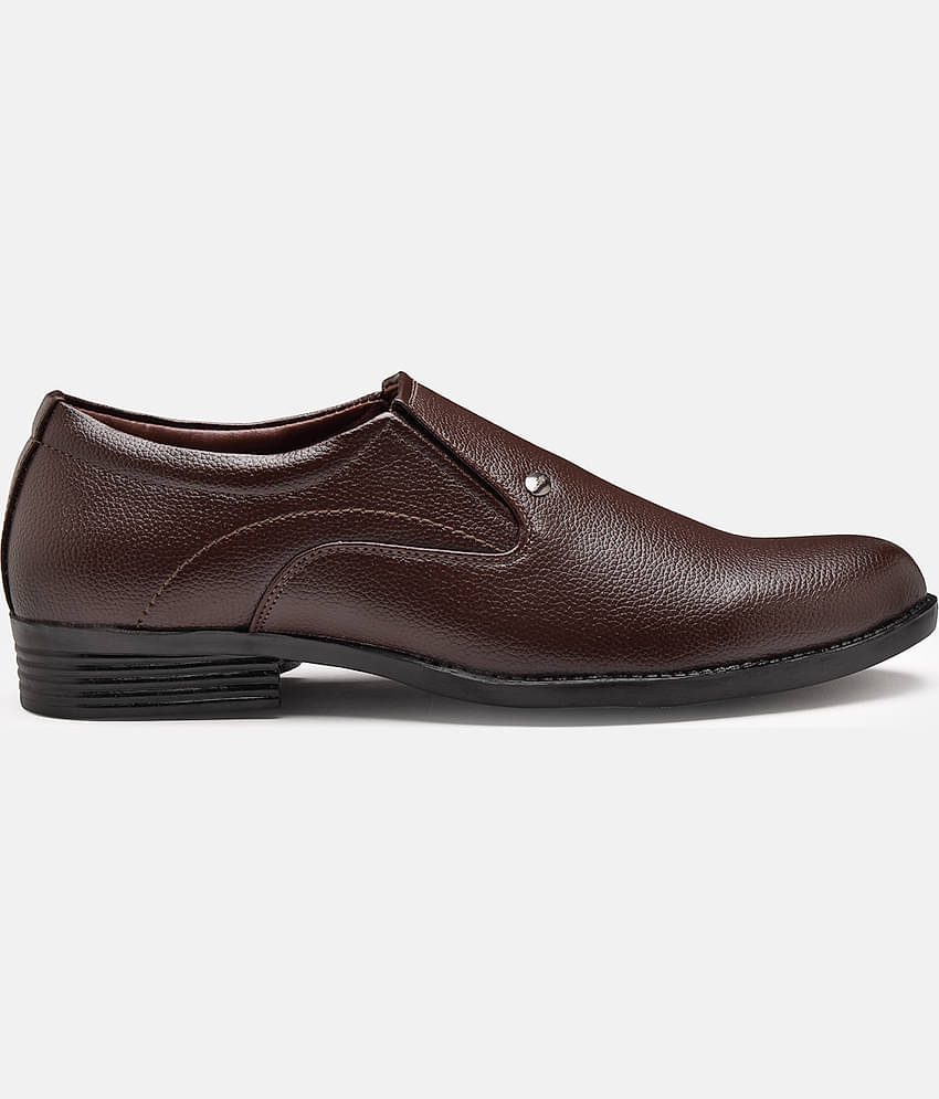 Action - Brown Men's Derby Formal Shoes
