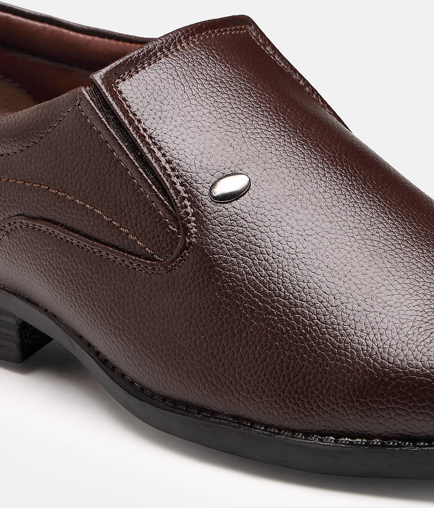 Action - Brown Men's Derby Formal Shoes