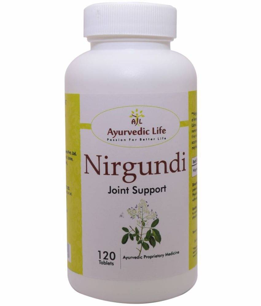 Ayurvedic Life Nirgundi Tablet 120 No.S Pack of 1 Ayurvedic Life Nirgundi Tablet 120 No.S Pack of 1