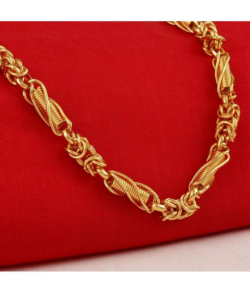 FASHION FRILL - Gold Plated Chain ( Pack of 1 ) FASHION FRILL - Gold Plated Chain ( Pack of 1 )