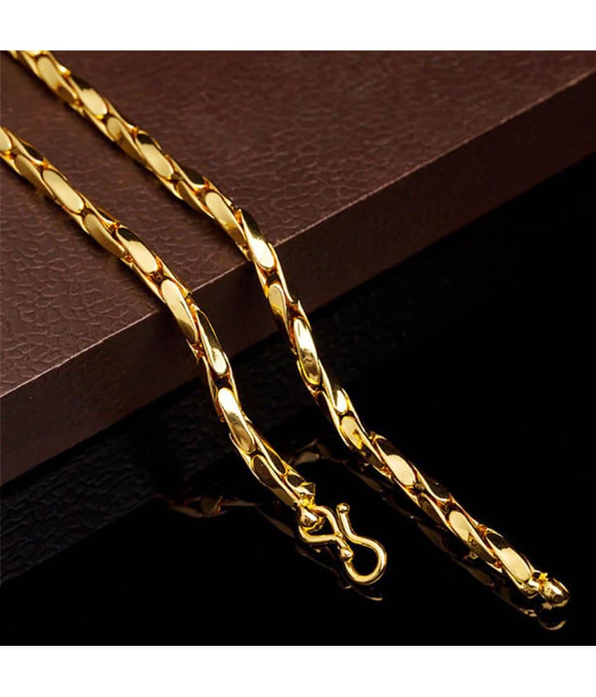FASHION FRILL - Gold Plated Chain ( Pack of 1 )