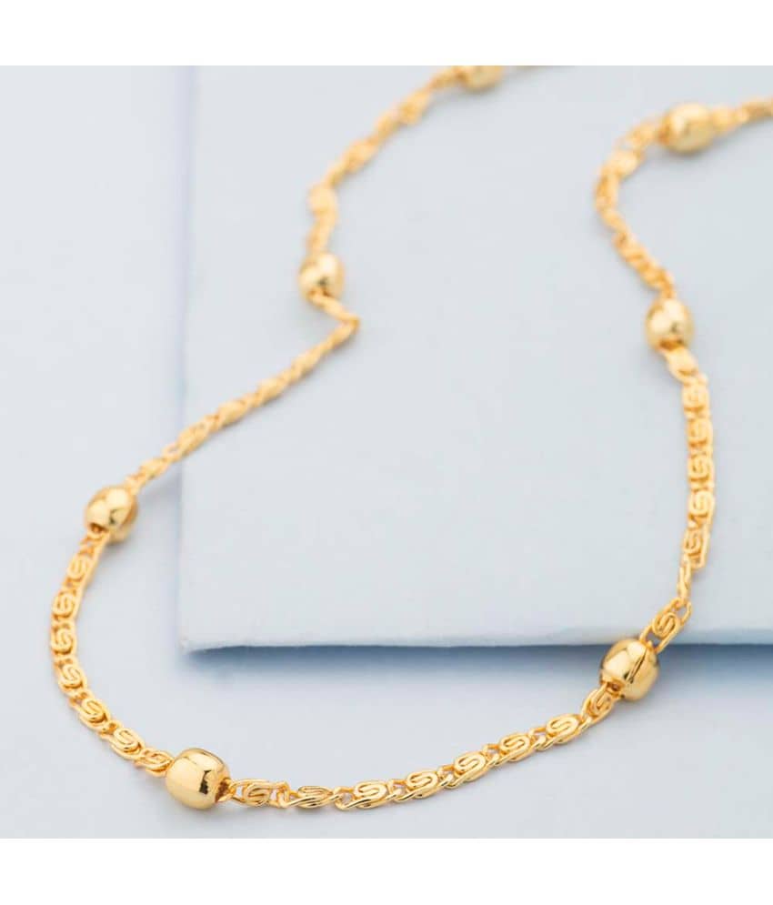 FASHION FRILL - Gold Plated Chain ( Pack of 1 )