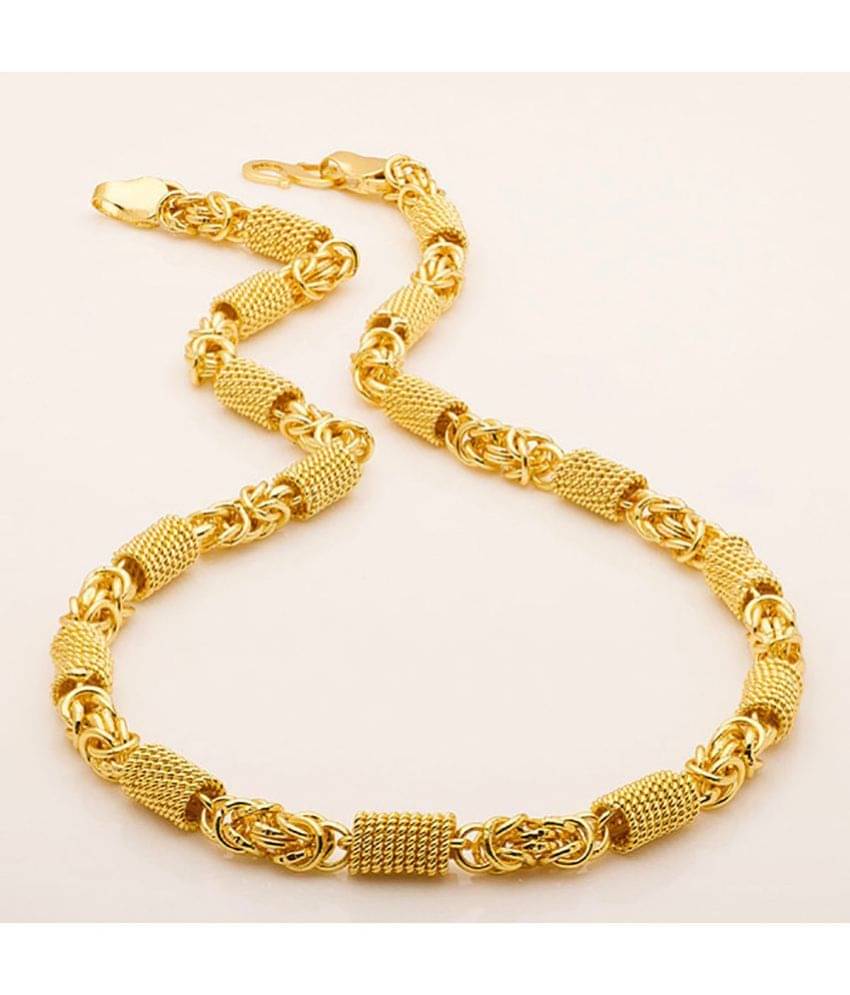 FASHION FRILL Gold Plated Chain ( Set of 1 ) FASHION FRILL Gold Plated Chain ( Set of 1 )