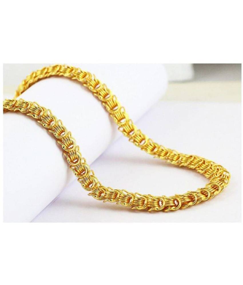 FASHION FRILL - Gold Plated Chain ( Pack of 1 ) FASHION FRILL - Gold Plated Chain ( Pack of 1 )