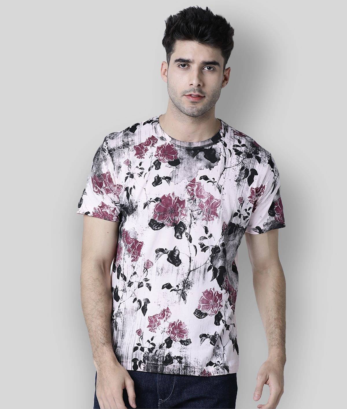     			Huetrap Pack of 1 Cotton Regular Fit Men's T-Shirt ( Pink )
