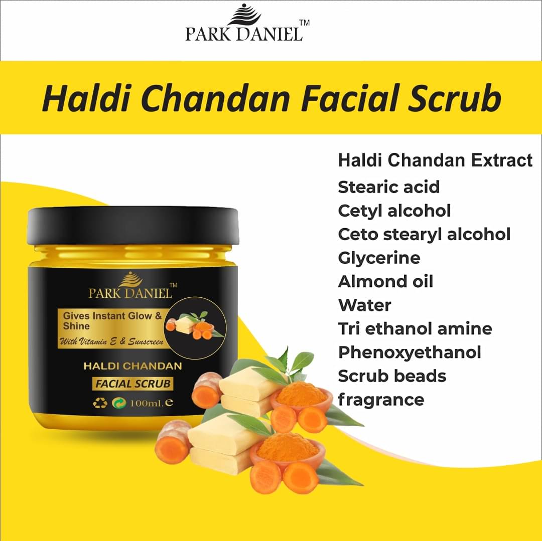    			Park Daniel  Haldi Chandan Face Scrub For Tan  Removal|Tightens Pore Day Cream 100 ml