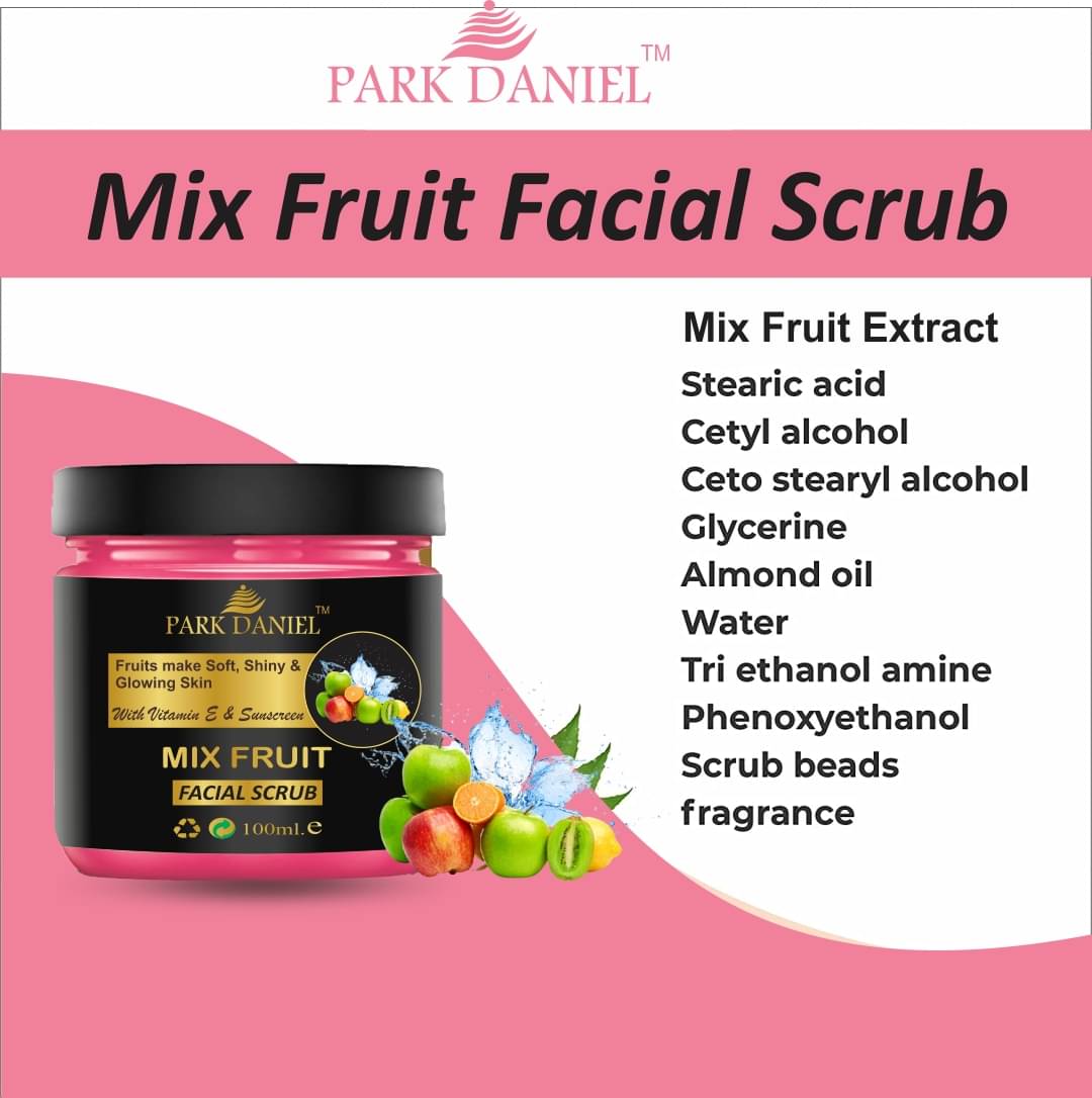 Park Daniel Mix Fruit Scrubber for Face & Body for Nourishes Skin Day Cream 100 ml Park Daniel Mix Fruit Scrubber for Face & Body for Nourishes Skin Day Cream 100 ml