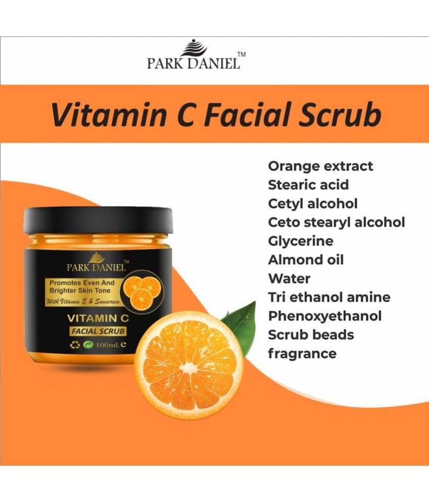 Park Daniel Vitamic-C Face Scrub Tan Removal For Skin Whitening Facial Scrub 100 ml Park Daniel Vitamic-C Face Scrub Tan Removal For Skin Whitening Facial Scrub 100 ml