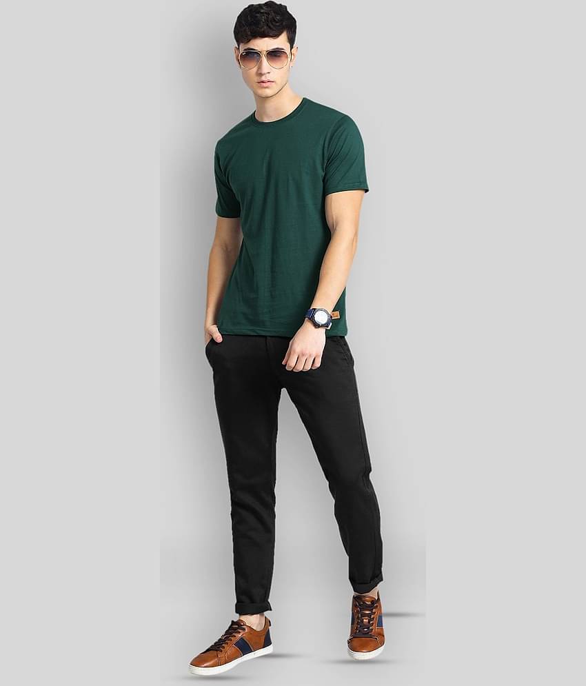 Paul Street Pack of 1 Cotton Blend Slim Fit Men's T-Shirt ( Olive Green )