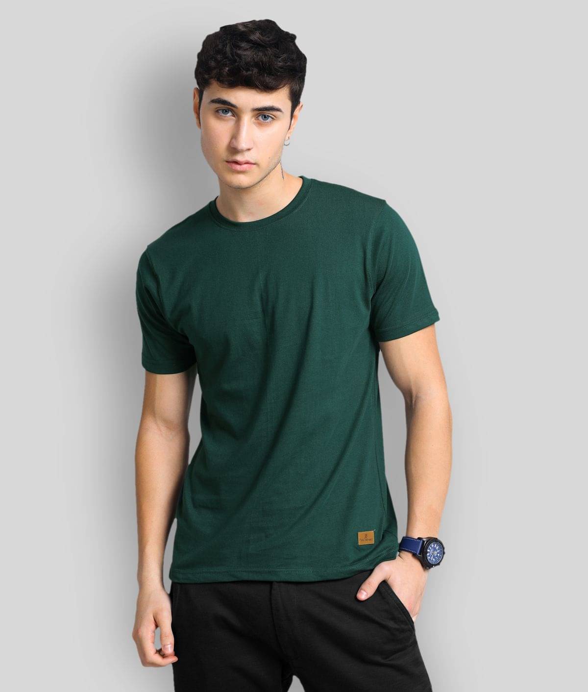     			Paul Street Pack of 1 Cotton Blend Slim Fit Men's T-Shirt ( Olive Green )