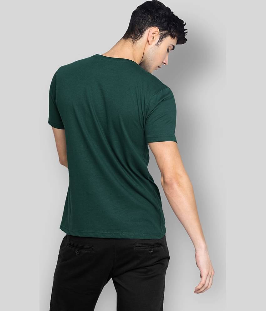 Paul Street Pack of 1 Cotton Blend Slim Fit Men's T-Shirt ( Olive Green )