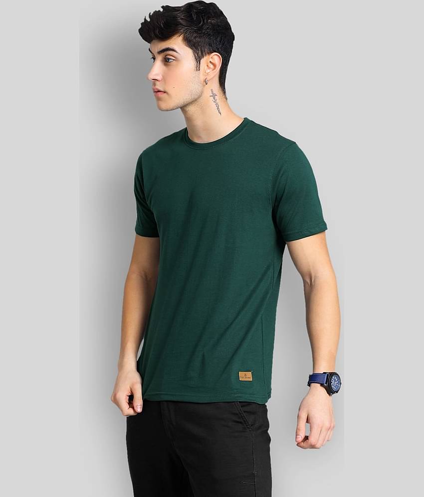 Paul Street Pack of 1 Cotton Blend Slim Fit Men's T-Shirt ( Olive Green )