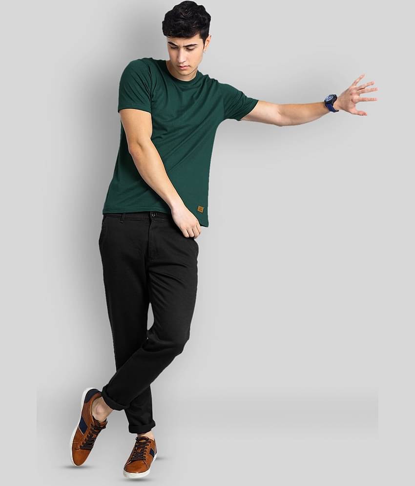 Paul Street Pack of 1 Cotton Blend Slim Fit Men's T-Shirt ( Olive Green )