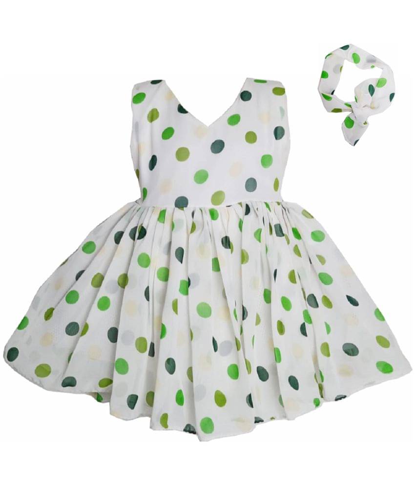     			harshvardhanmart.com Georgette A-line Dress For Girls ( Pack of 2 , Green )