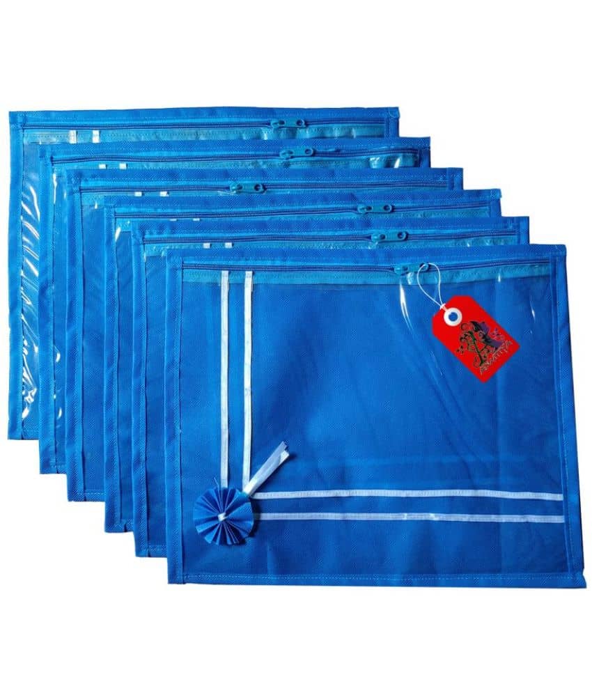 ADWITIYA Blue Saree Covers - 6 Pcs