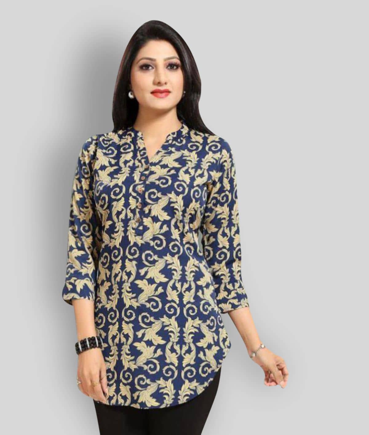 Crepe Short Kurti For Women (Pack of 1) - Kurtis, Tunics | Buy online on ZillyBuy