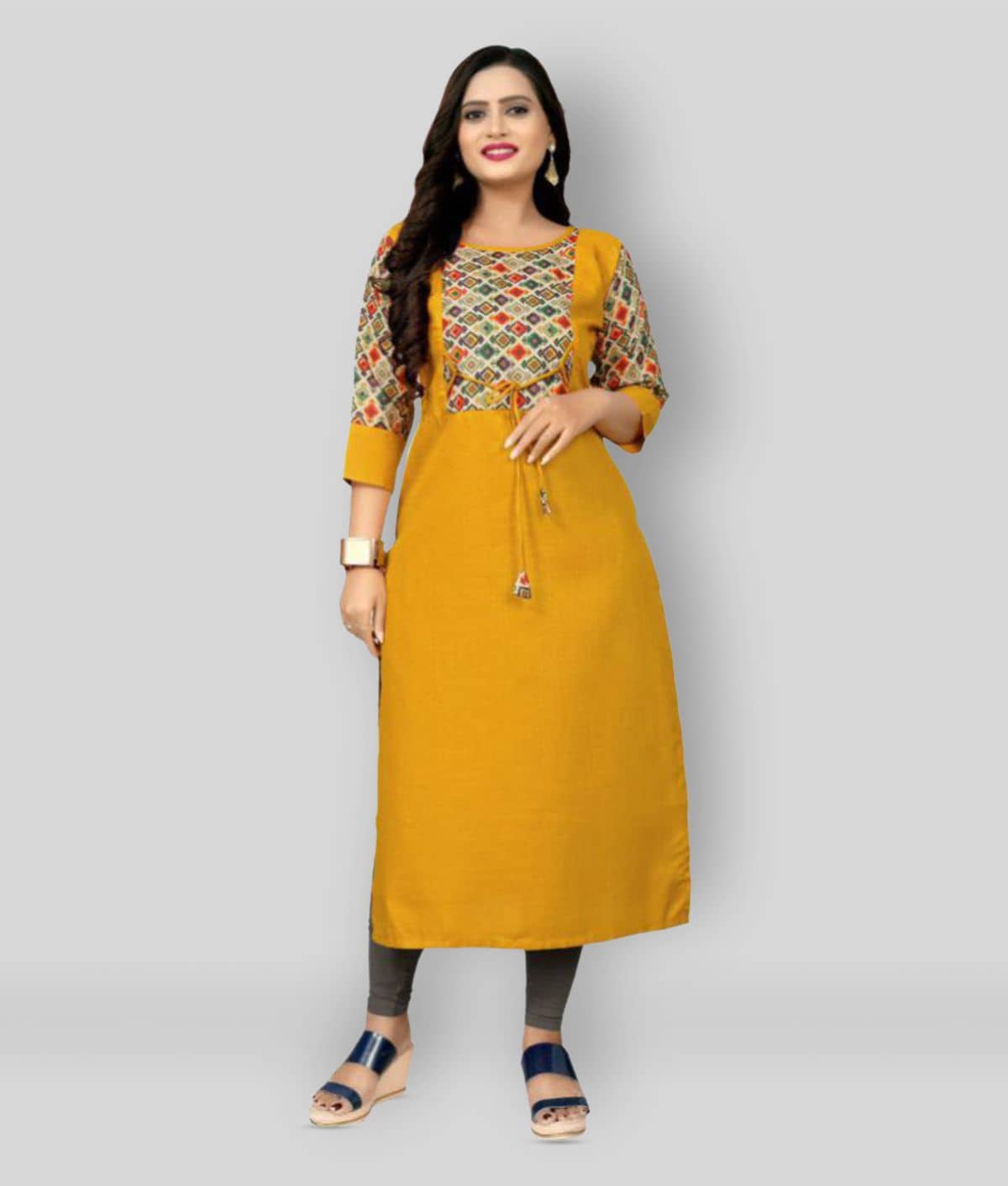 Rangrasiya - Multicolor Cotton Blend Women's Straight Kurti ( Pack of 1 ) - Kurtis, Tunics | Buy online on ZillyBuy