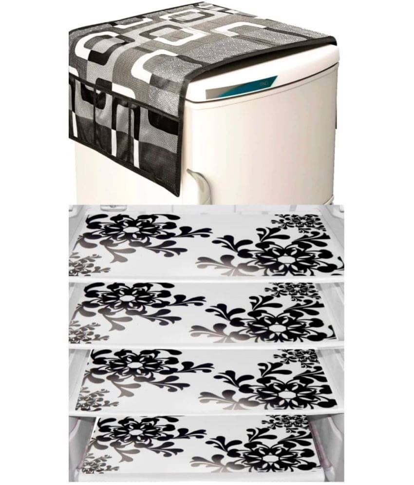 Revexo Set of 5 PVC Multicolor Fridge Mats Revexo Set of 5 PVC Multicolor Fridge Mats
