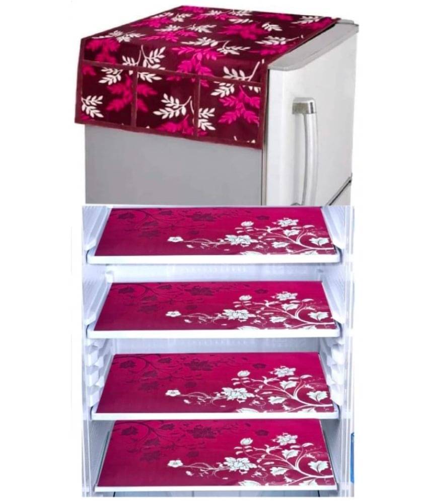 Revexo Set of 5 PVC Multicolor Fridge Mats Revexo Set of 5 PVC Multicolor Fridge Mats