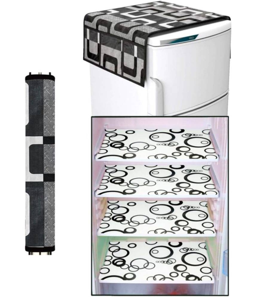     			Revexo Set of 5 PVC Multicolor Fridge Mats