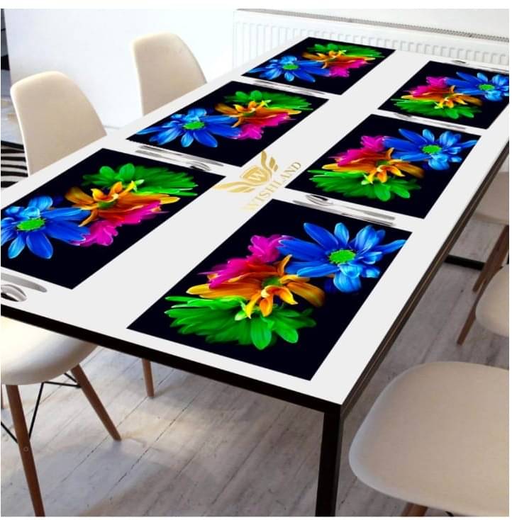     			Revexo Set of 6 PVC Table Mats