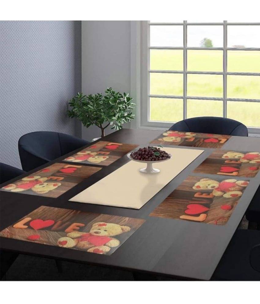     			Revexo Set of 6 PVC Table Mats