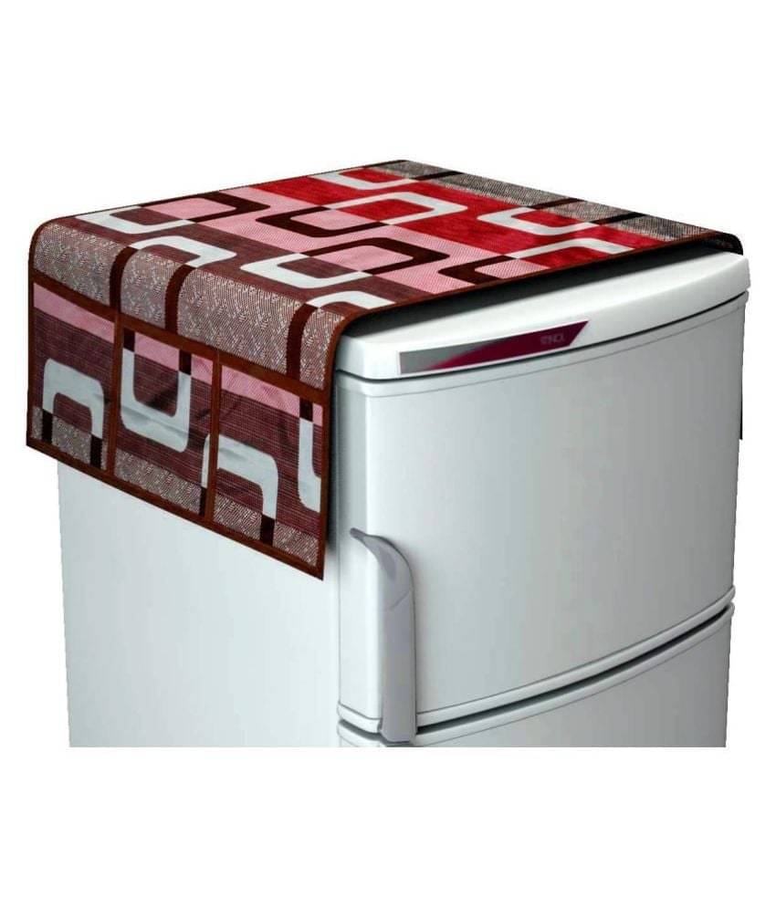     			Revexo Single PVC Multicolor Fridge Top Cover