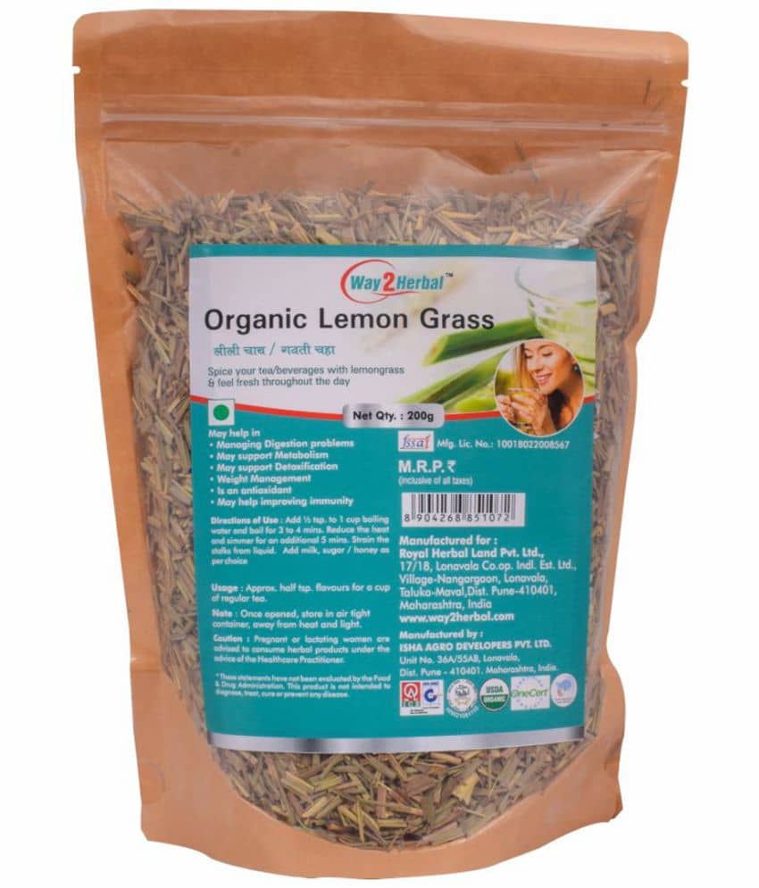 Way2Herbal Lemongrass Raw Herbs 200 Gm Pack of 1