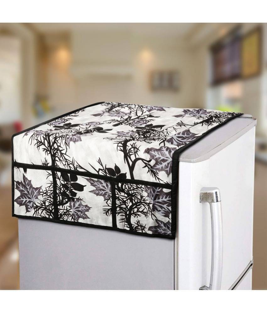 E-Retailer Single Polyester Black Fridge Top Cover E-Retailer Single Polyester Black Fridge Top Cover