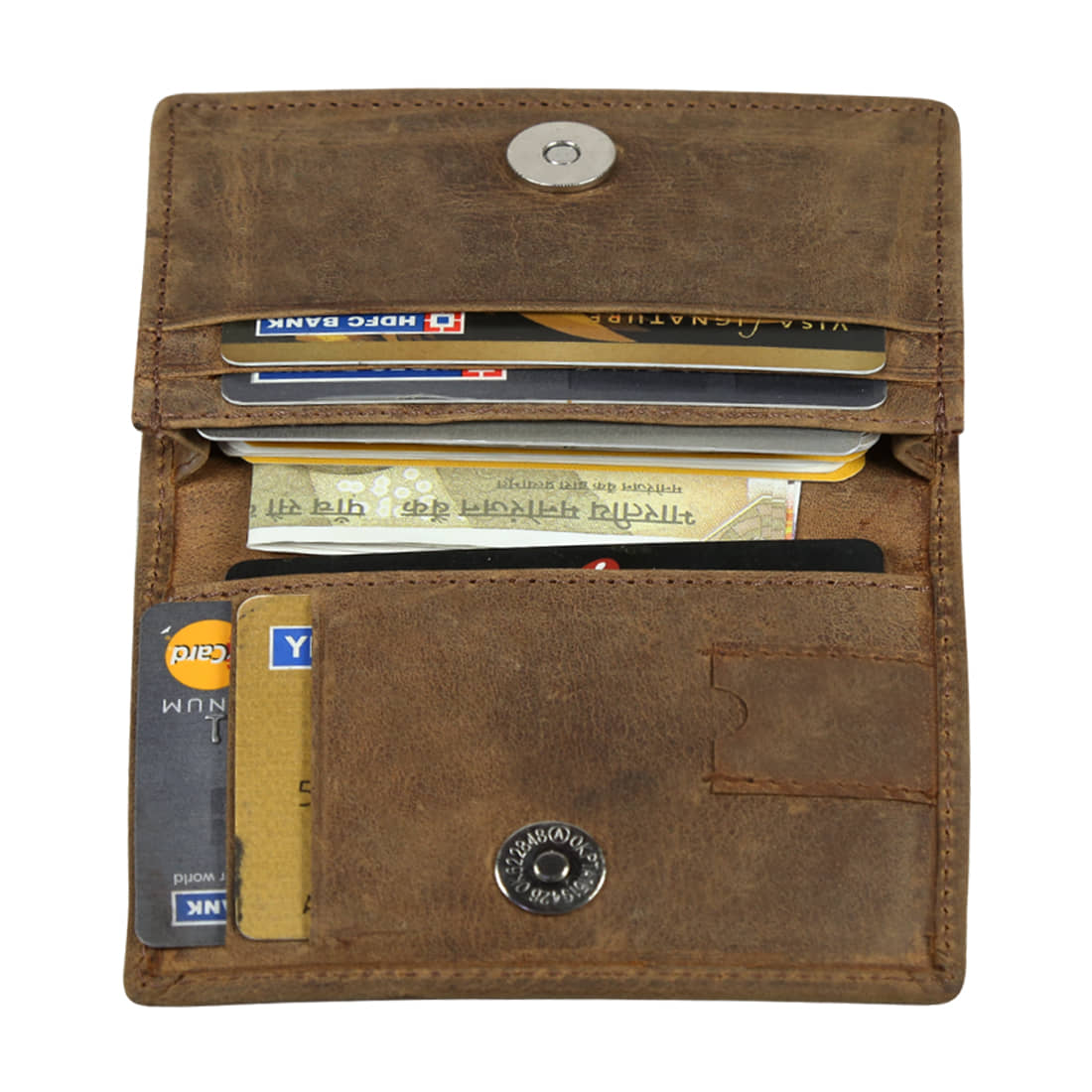 Genuine Leather Credit Card Holder Business Card Visiting Card Holder Identity Card For Unisex - Stationery | Buy online on ZillyBuy