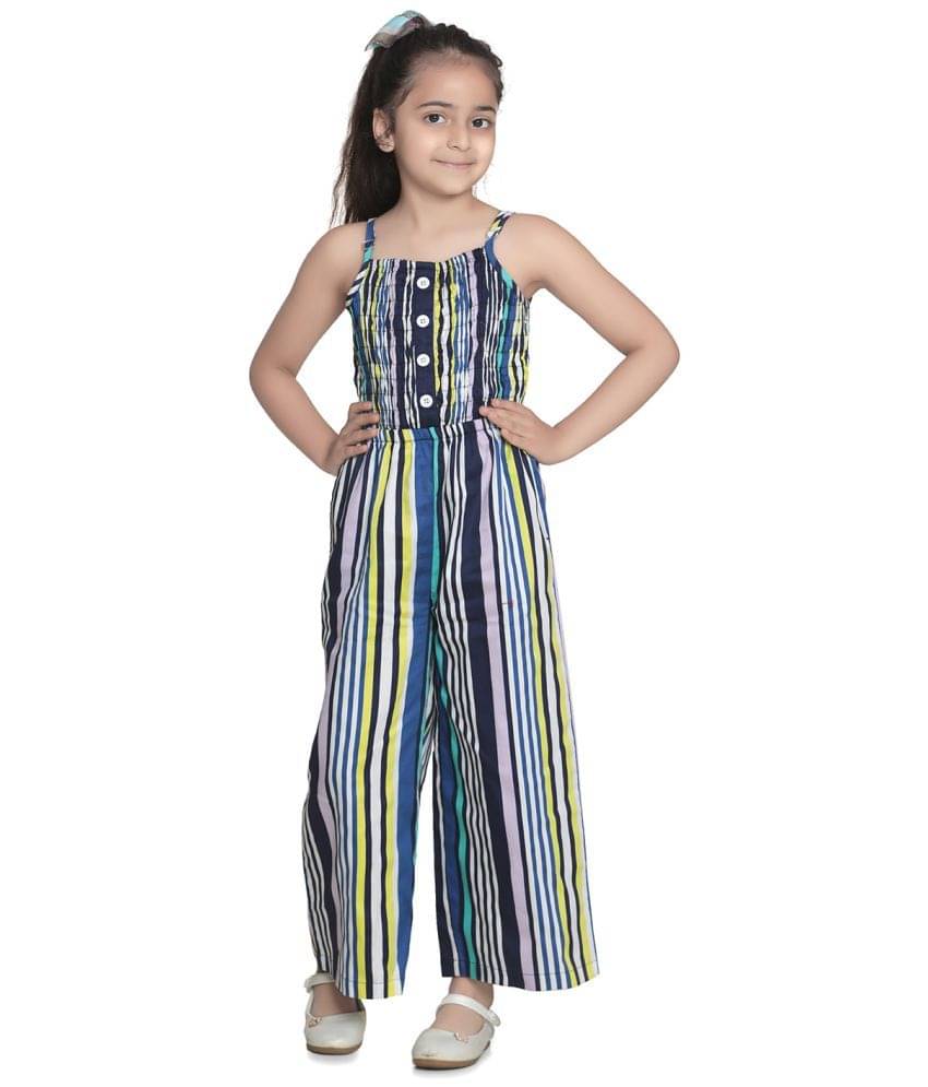     			StyleStone Girls Rayon Jumpsuit ( Pack of 1 , Blue )