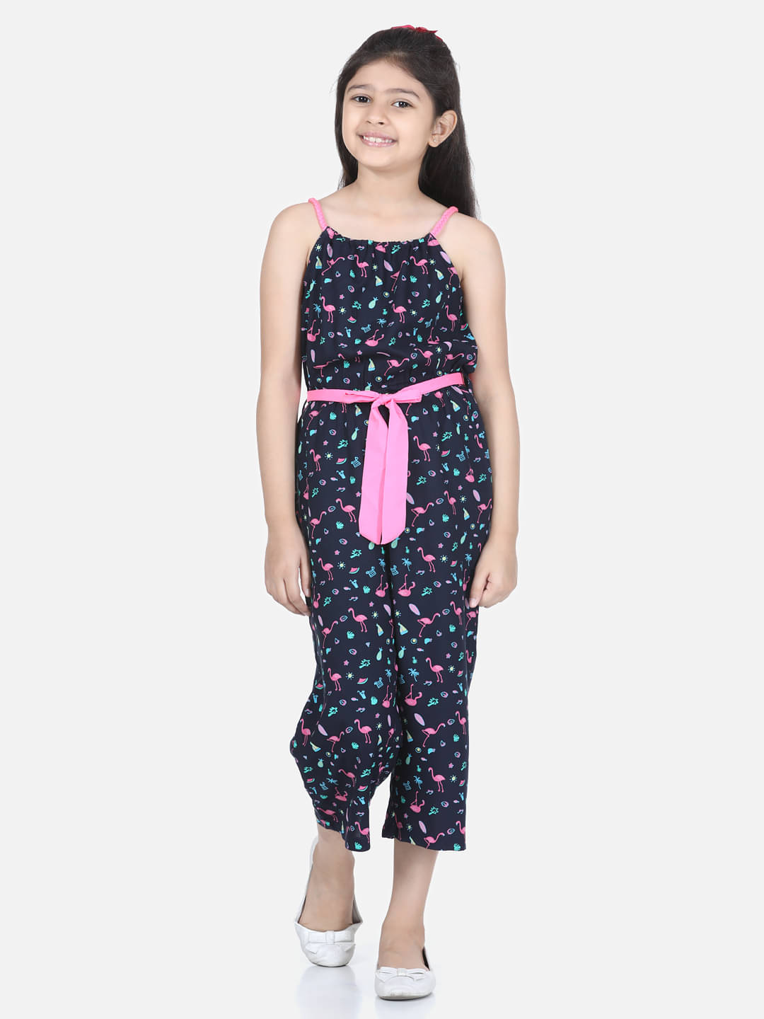     			StyleStone Girls Rayon Jumpsuit ( Pack of 1 , Black )