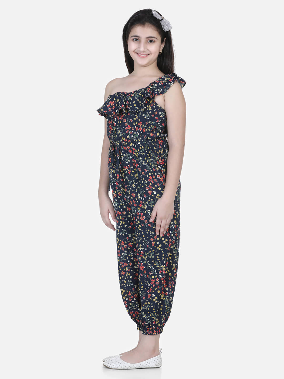 StyleStone Girls Polyester Jumpsuit ( Pack of 1 , Multi )