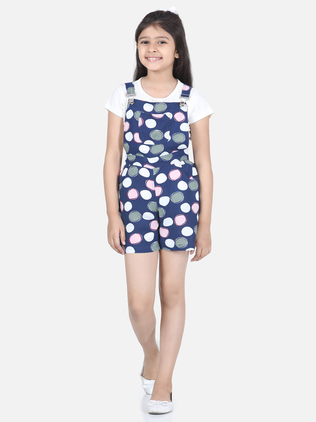 StyleStone Girls Rayon Jumpsuit ( Pack of 1 , Blue )