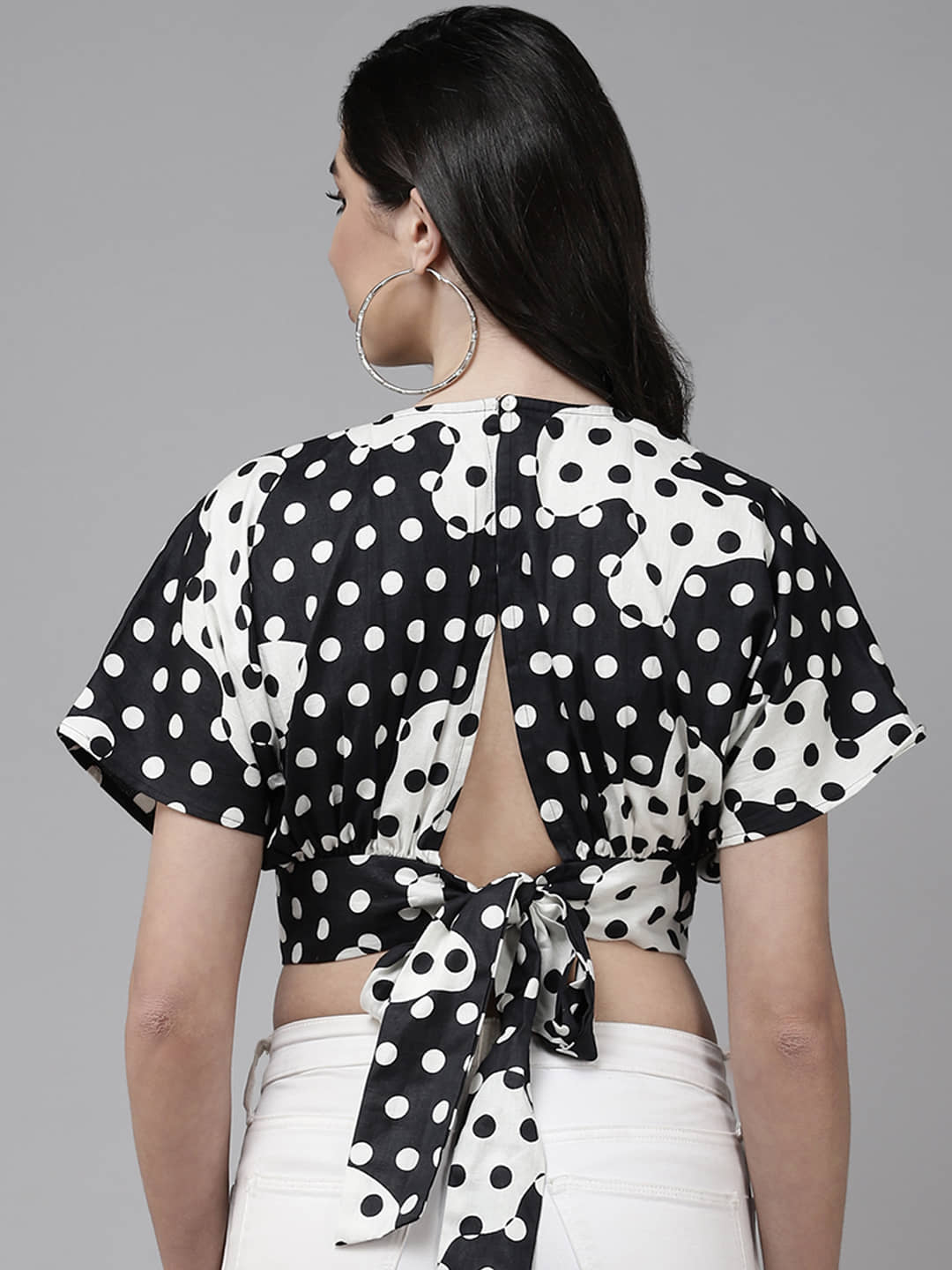 The Dry State Women's Rayon Crop Top ( Multicolor )