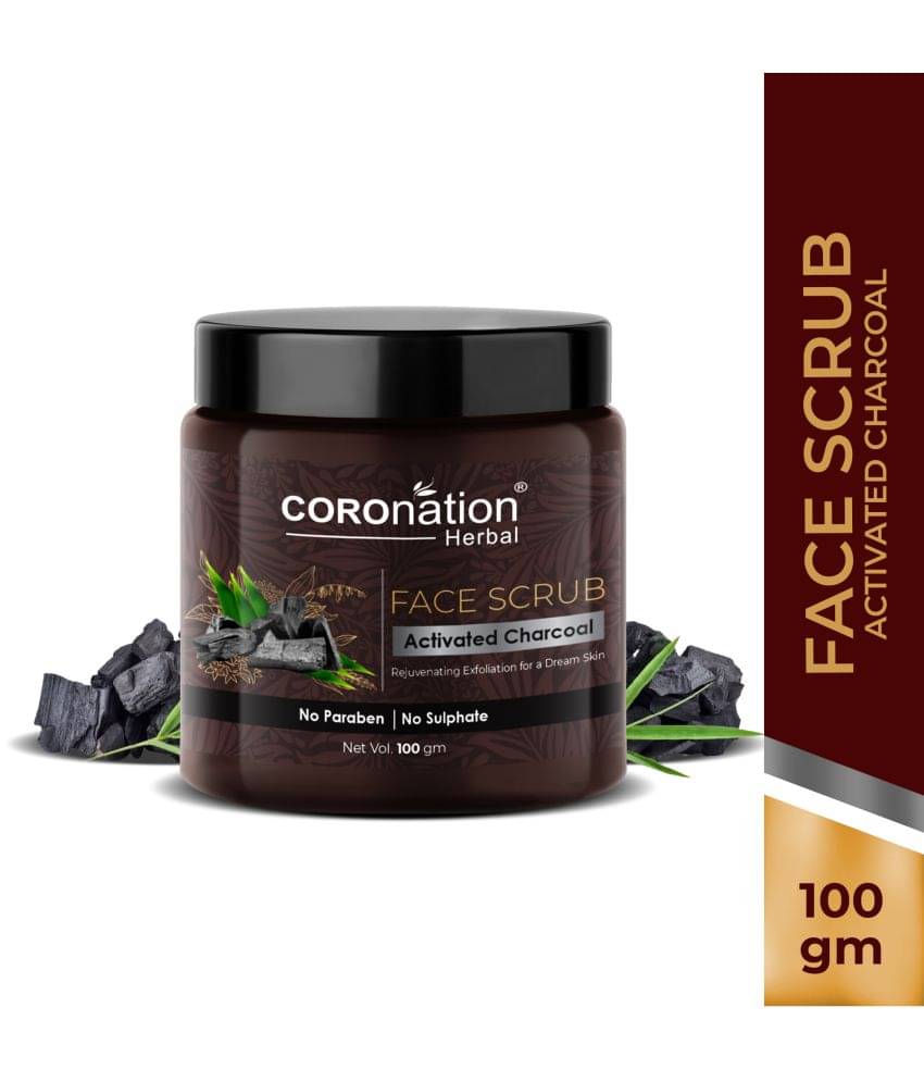 coronation herbal Activated Charcoal Face Facial Scrub 100 gm coronation herbal Activated Charcoal Face Facial Scrub 100 gm