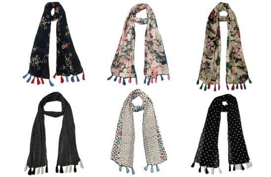 stolevilla Multi Printed Poly Cotton Yarn Stoles ( Pack of 6 ) - Dupattas & Shawls | Buy online on ZillyBuy