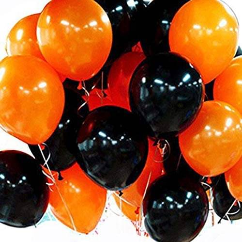     			50 Metallic Balloon (Black, Orange)
