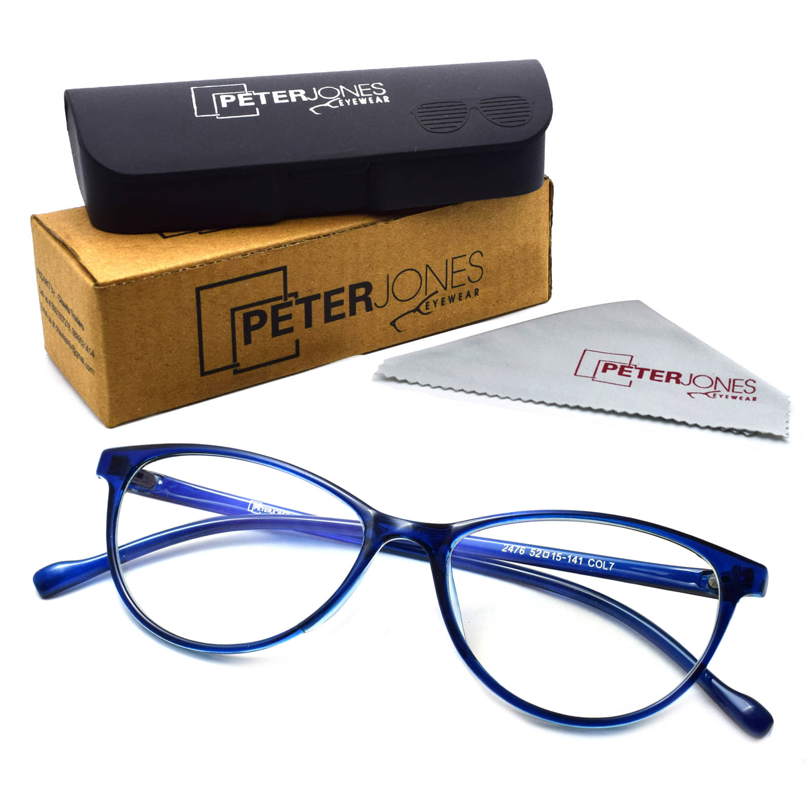 Peter Jones BlueCut Zero Power Computer Glasses For Eye Protection