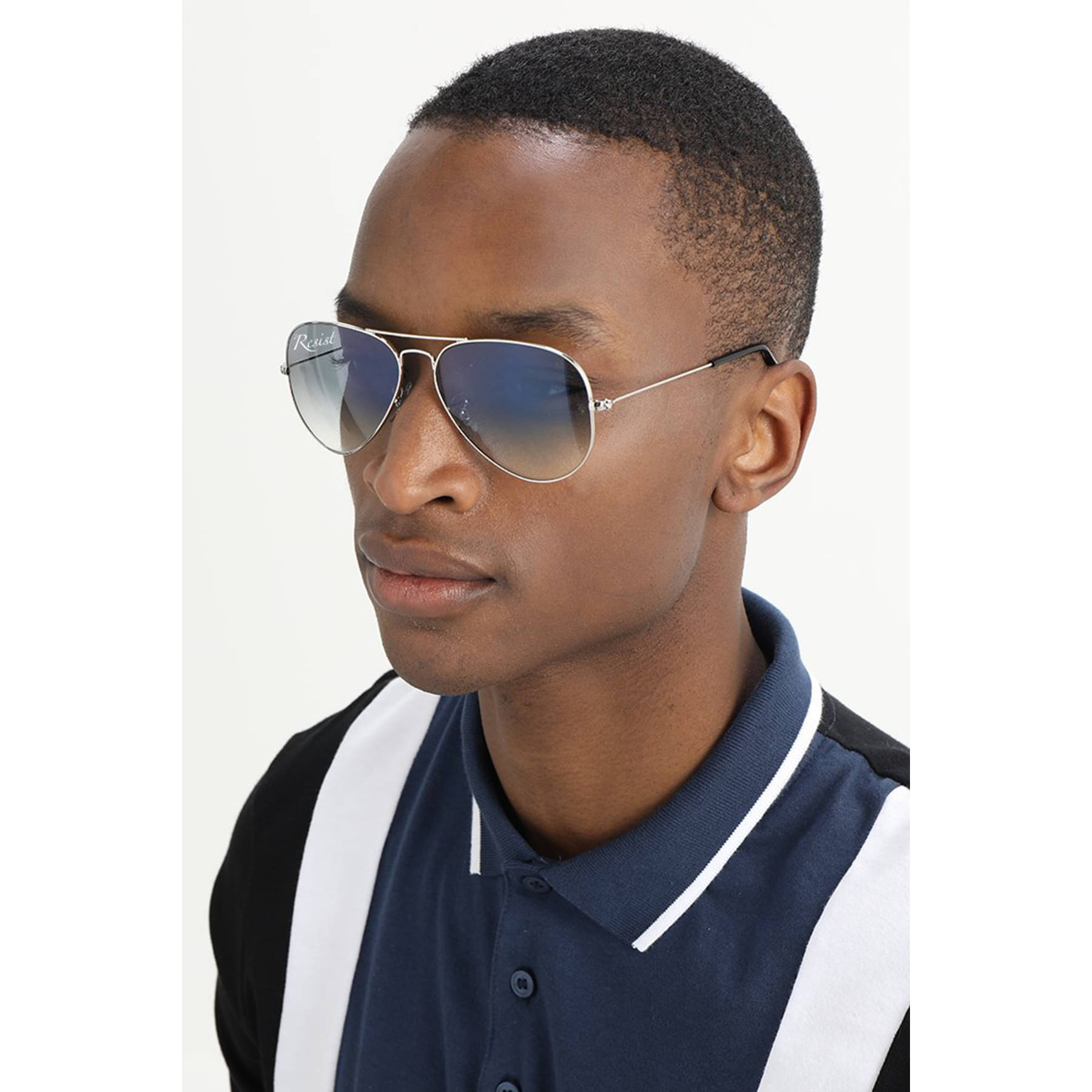 RESIST EYEWEAR Silver Pilot Sunglasses ( Pack of 1 ) RESIST EYEWEAR Silver Pilot Sunglasses ( Pack of 1 )