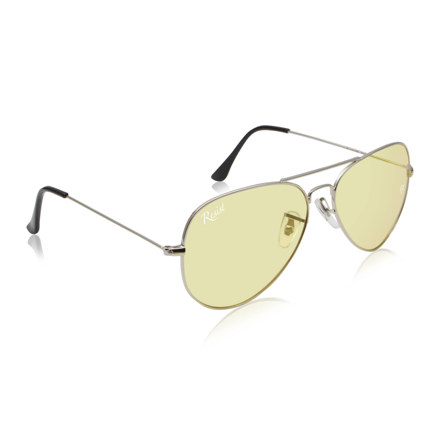 RESIST EYEWEAR Silver Pilot Sunglasses ( Pack of 1 ) RESIST EYEWEAR Silver Pilot Sunglasses ( Pack of 1 )