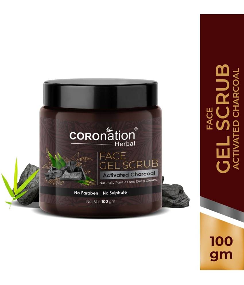 coronation herbal  Activated Charcoal Face Gel  Facial Scrub 100 gm     			coronation herbal  Activated Charcoal Face Gel  Facial Scrub 100 gm