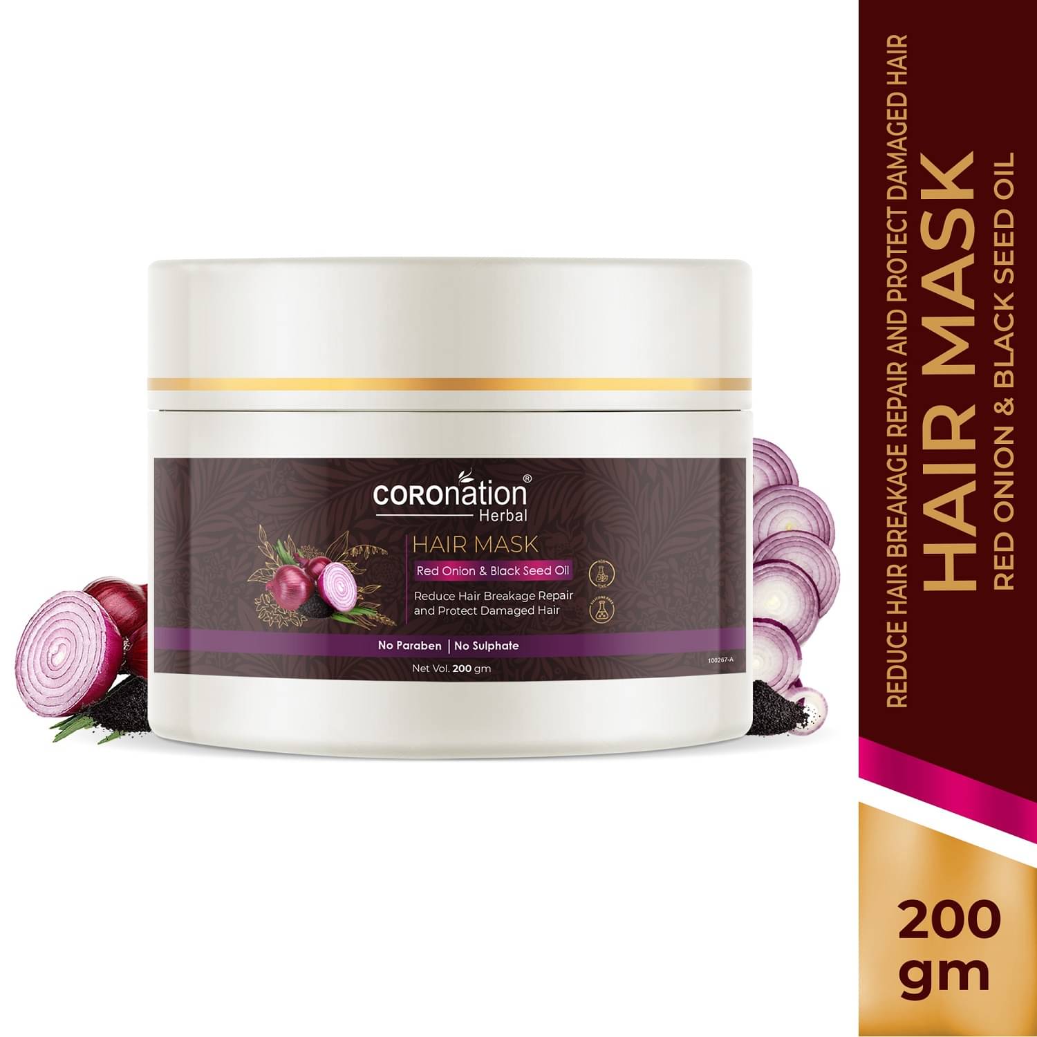     			coronation herbal  Onion and Black Seed Oil -  Hair Mask Cream 200 g